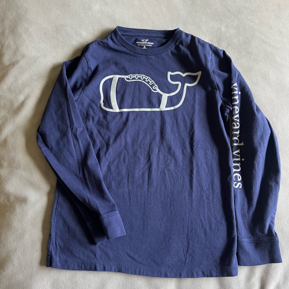 Vineyard Vines Kids Blue Long Sleeve Shirt